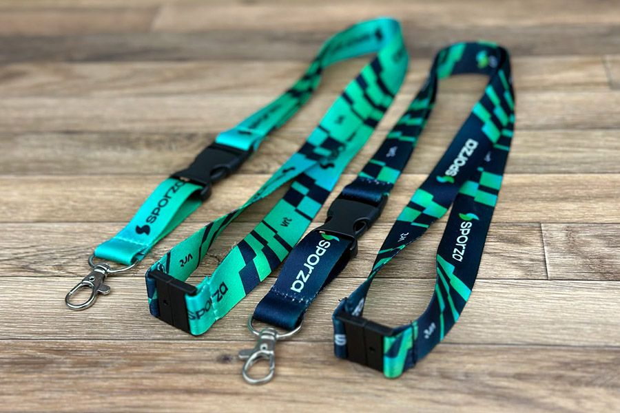 lanyards voor Sporza in verschillende kleuren